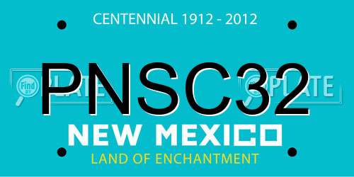 PNSC32 New Mexico License Plate