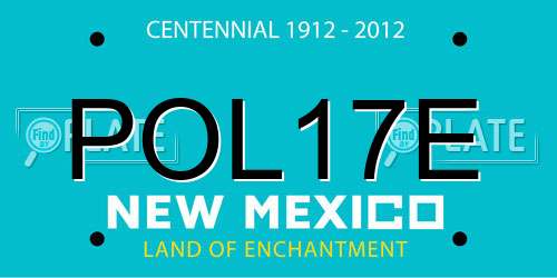 POL17E New Mexico License Plate