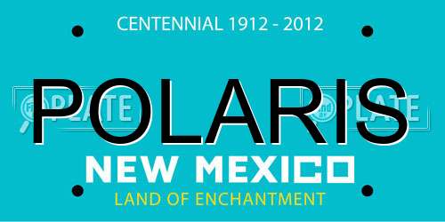 POLARIS New Mexico License Plate