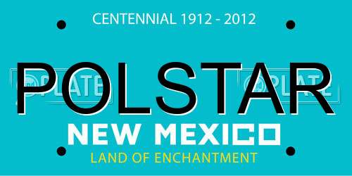 POLSTAR New Mexico License Plate