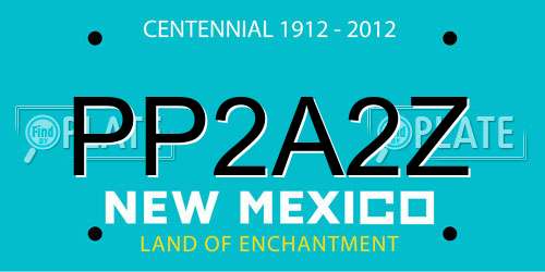 PP2A2Z New Mexico License Plate
