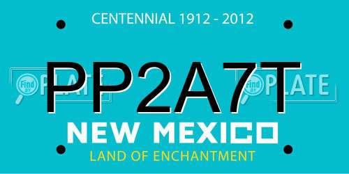 PP2A7T New Mexico License Plate