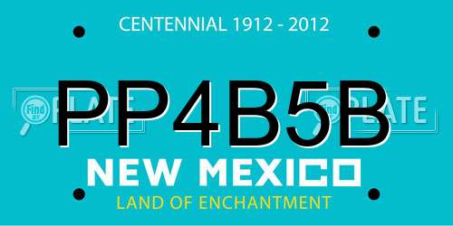 PP4B5B New Mexico License Plate