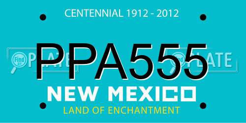 PPA555 New Mexico License Plate