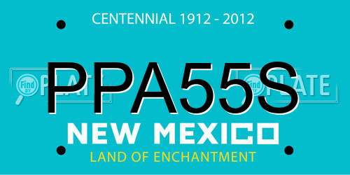 PPA55S New Mexico License Plate