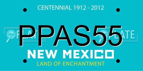 PPAS55 New Mexico License Plate