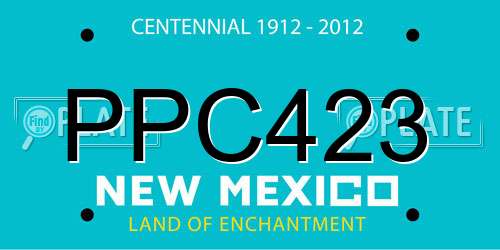 PPC423 New Mexico License Plate