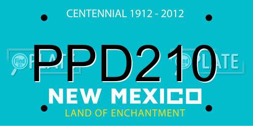 PPD210 New Mexico License Plate