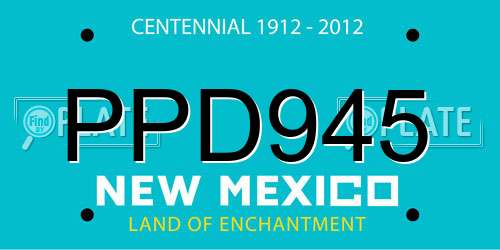PPD945 New Mexico License Plate