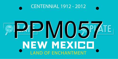 PPM057 New Mexico License Plate