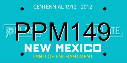 PPM149 New Mexico License Plate