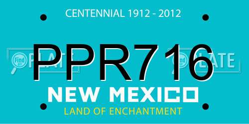 PPR716 New Mexico License Plate