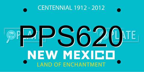 PPS620 New Mexico License Plate