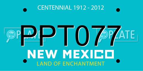 PPT077 New Mexico License Plate