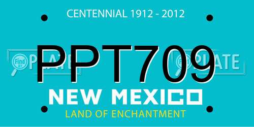 PPT709 New Mexico License Plate