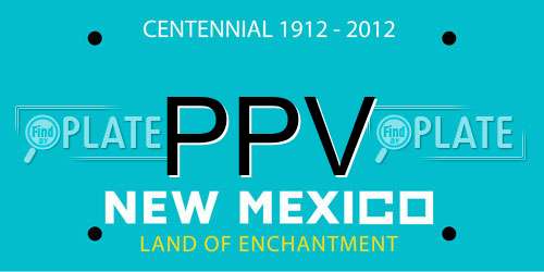 PPV New Mexico License Plate