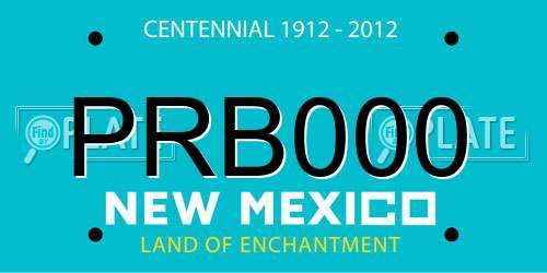 PRB000 New Mexico License Plate