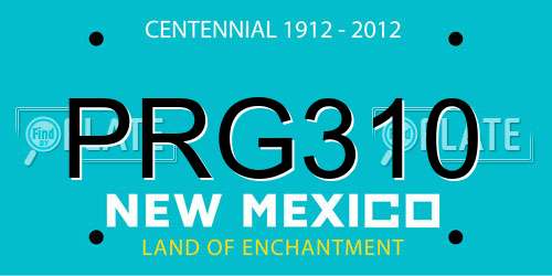 PRG310 New Mexico License Plate