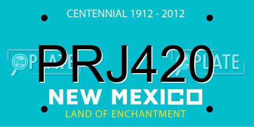 PRJ420 New Mexico License Plate