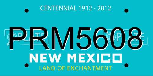 PRM5608 New Mexico License Plate
