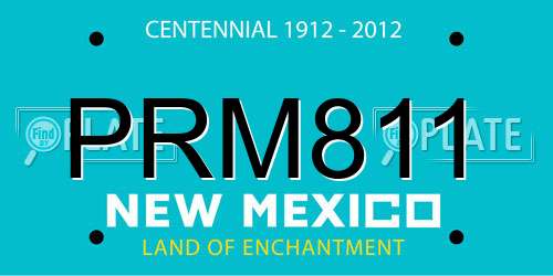 PRM811 New Mexico License Plate