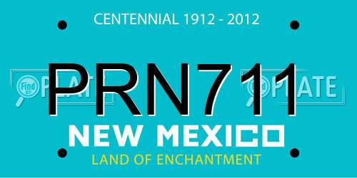 PRN711 New Mexico License Plate