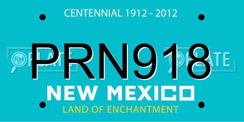 PRN918 New Mexico License Plate