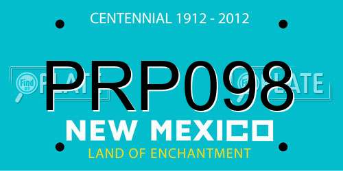 PRP098 New Mexico License Plate