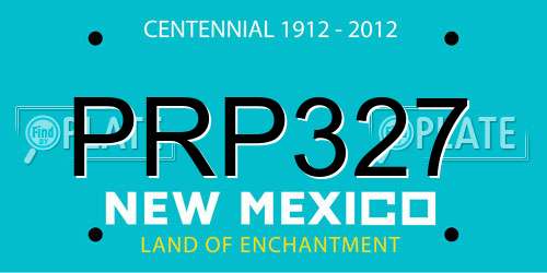 PRP327 New Mexico License Plate