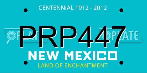 PRP447 New Mexico License Plate