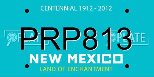 PRP813 New Mexico License Plate