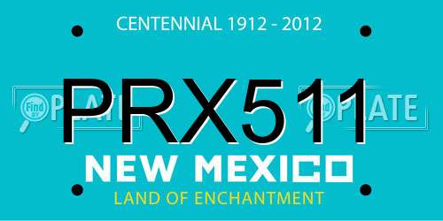 PRX511 New Mexico License Plate
