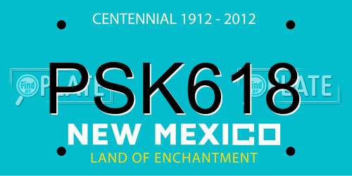 PSK618 New Mexico License Plate