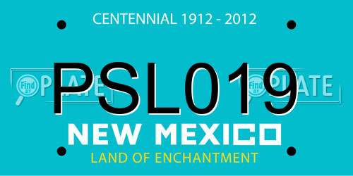 PSL019 New Mexico License Plate