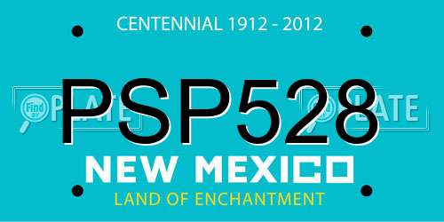 PSP528 New Mexico License Plate