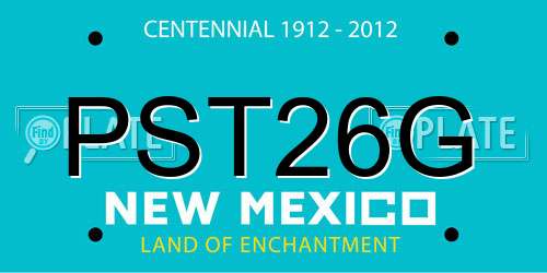 PST26G New Mexico License Plate