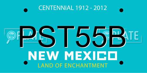 PST55B New Mexico License Plate