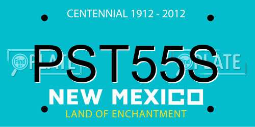 PST55S New Mexico License Plate