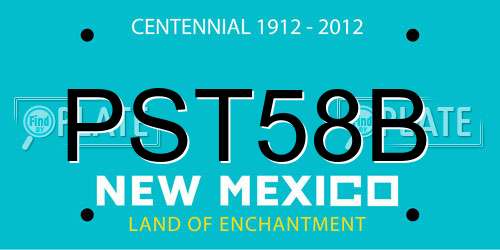 PST58B New Mexico License Plate