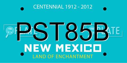 PST85B New Mexico License Plate