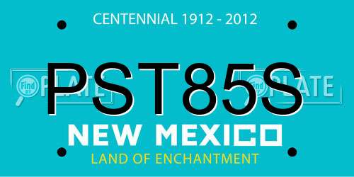 PST85S New Mexico License Plate