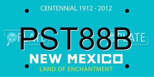 PST88B New Mexico License Plate