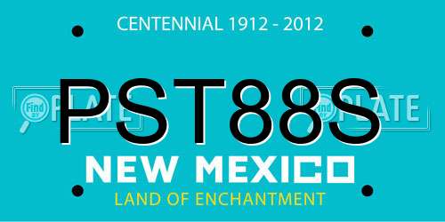 PST88S New Mexico License Plate