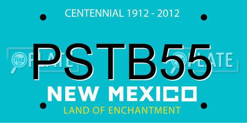 PSTB55 New Mexico License Plate