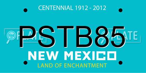 PSTB85 New Mexico License Plate