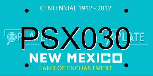 PSX030 New Mexico License Plate