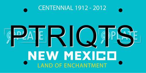 PTRIQTS New Mexico License Plate