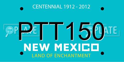 PTT150 New Mexico License Plate