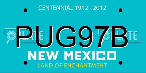 PUG97B New Mexico License Plate