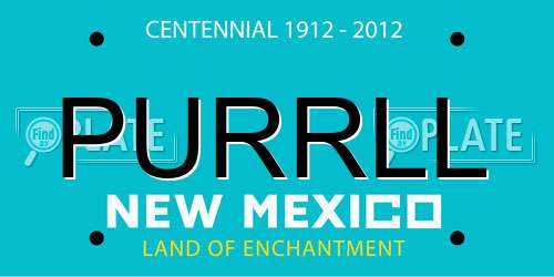 PURRLL New Mexico License Plate